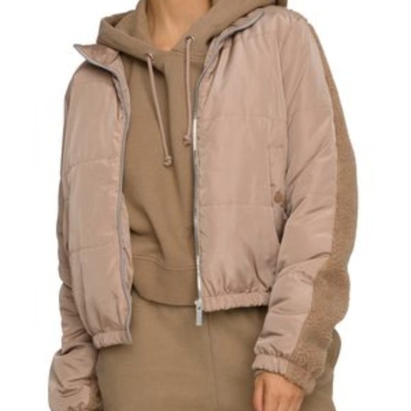 GOOD AMERICAN SHERPA PULLOVER JACKET - Picture 1 of 8